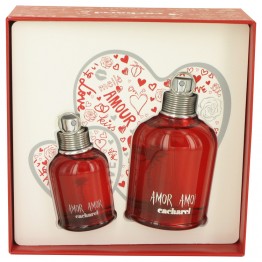 Amor Amor by Cacharel 2pcs Gift Set - 3.4 oz Eau De Toilette Spray + 1 oz Eau De Toilette Spray for Women