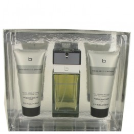 Bogart Pour Homme by Jacques Bogart Gift Set - 3.4 oz Eau De Toilettte Spray + 3.3 oz After Shave Balm + 3.3 oz All Over Shampoo for Men