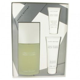 L'EAU D'ISSEY (issey Miyake) by Issey Miyake 3pcs Gift Set - 4.2 oz Eau De Toilette Spray + 2.5 oz Shower Gel + 1 oz After Shave Balm for Men