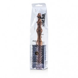 Philip B Large 65mm Round Brush (Polished Mahogany Handle, 65% Boar Bristle + 35% Nylon) 1pc
