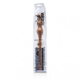 Philip B Small 45mm Round Brush (Polished Mahogany Handle, 65% Boar Bristle + 35% Nylon) 1pc