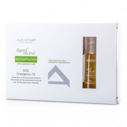 AlfaParf Semi Di Lino Reconstruction SOS Emergency Oil (For Damaged Hair) 6x13ml/0.43oz
