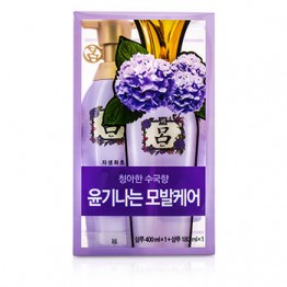 Ryo Shine & Moisture Shampoo Set: 1x Shampoo 400ml + 1x Shampoo 180ml 2pcs
