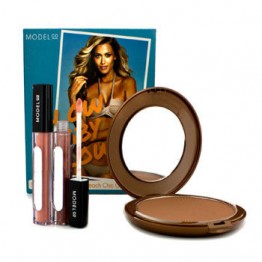 ModelCo Glow Baby Glow (1x Glow Summer Bronze Powder, 2x Shine Ultra Lip Gloss) 3pcs