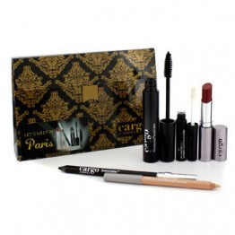 Cargo Lets Meet In Paris Holiday Kit: 1x Lip Color, 1x Eye Pencil, 1x Lip Primer, 1x Lip Liner, 1x Mascara 5pcs
