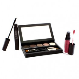 Laura Mercier Nude Smoky Eye Palette Collection (1xMascara, 1xLip Glace, 1xCake Eye Liner, 4xEye Colour, 3xBrush) 10pcs