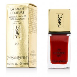 Yves Saint Laurent La Laque Couture Nail Lacquer The Mats - # 201 Le Rouge Mat 10ml/0.34oz