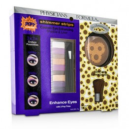 Physicians Formula Makeup Set 8660: 1x Shimmer Strips Eye Enhancing Shadow, 1x Bontanical Bronzer, 1x Applicator 3pcs