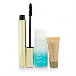 Clarins Pump Up The Volume Set: 1x Wonder Volume Mascara, 1x Mini Instant Eye Make Up Remover, 1x Mini Instant Concealer 3pcs