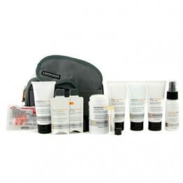 Menscience Travel Kit: Face Wash + Lotion + Shave Formula + Post-Shave Repair + Shampoo + Deodorant + Lip Protection + Eye Mask + Ear Plugs + Bag 9pcs+1bag
