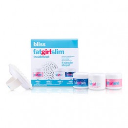 Bliss Fat Girl Slim Body-Toning SPA Treatment Set: Fatgirlslim 60ml + Fatgirlsleep 60ml + Fatgirlscrub 50ml + Slimulator 4pcs