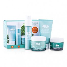 Origins Make A Difference Deep Moisture Regimen: Cleansing Milk 50ml + Serum 30ml + Treatment 50ml + Moisturizer 30ml 4pcs