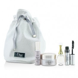Christian Dior Travel Set: Capture Totale Cream 15ml + Dreamskin 7ml + JAdore EDP 5ml + Mascara 4ml + Bag 250ml/8.3oz