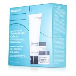 Algenist The Anti-Wrinkle Collection: Gentle Rejuvenating Cleanser 120ml + Regenerative Anti-Aging Moisturizer 30ml + Eye Balm 7ml 3pcs
