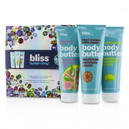 Bliss Buttah Bling Holiday Set: Lemon + Sage + Blood Orange + White Pepper + Grapefruit + Aloe 3pcs