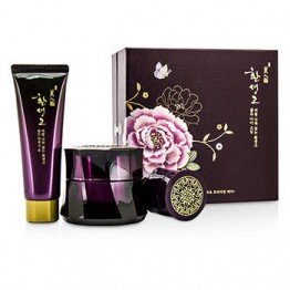 The Face Shop Myeonghan Miindo Hwansaenggo Gold Eye Cream Set: Gold Eye Cream 25ml + Gold Cleansing Foam 40ml + Gold Cream 13ml 3pcs