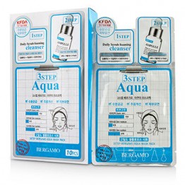 Bergamo 3Step Bergamo Mask Pack - Aqua 10pcs