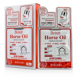 Bergamo 3Step Bergamo Mask Pack - Horse Oil 10pcs