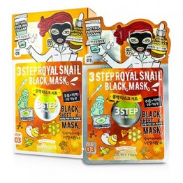 Dewytree 3 Step Black Sheet Mask - Royal Snail (Exp. Date 04/2017) 10x28g/0.93oz